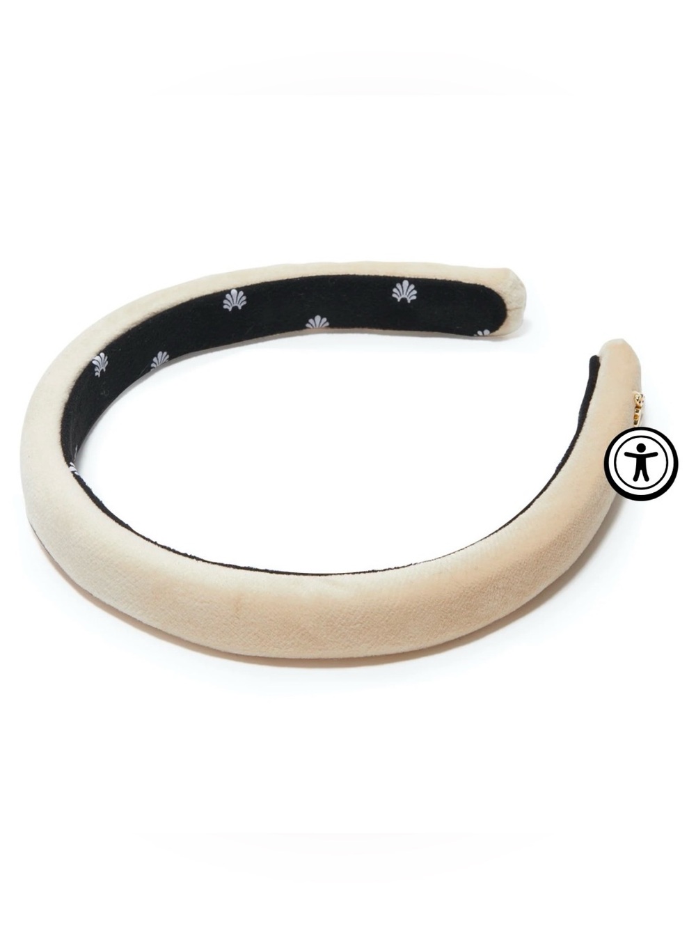 NWT Lele Sadoughi Latte Velvet Gigi Headband